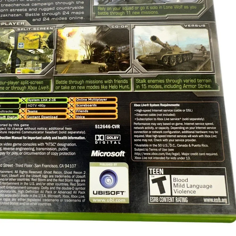 XBOX Tom Clancy's Ghost Recon 2 Summit Strike (2005)